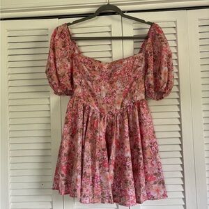 Showpo Pink Floral Dress
